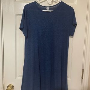 Old Navy, L, T-shirt Dress, Navy, Used